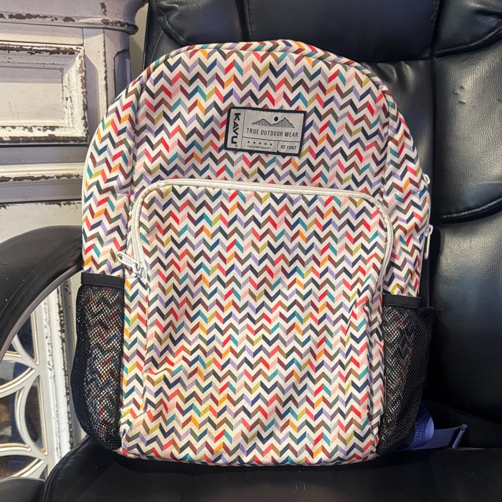 Kavu Multicolor Chevron Backpack